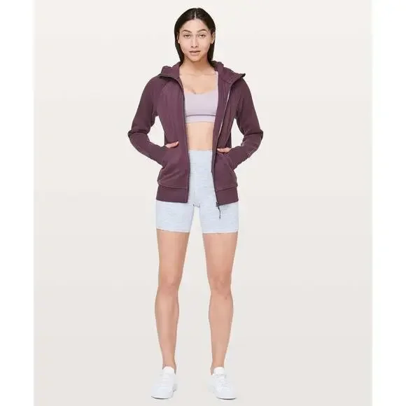 Lululemon Scuba Hoodie *Light Cotton Fleece Arctic Plum Size 10 - Picture 8 of 8